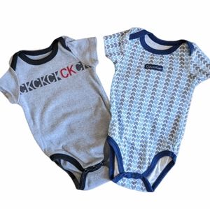 Calvin Klein set of two onesies/bodysuits